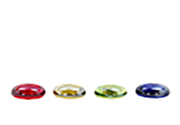 A list of our stocked glass game piece inventory.