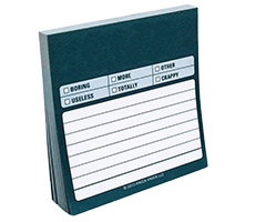 Everything you need to know about adding a note pad to your game, from page count to paper weight.