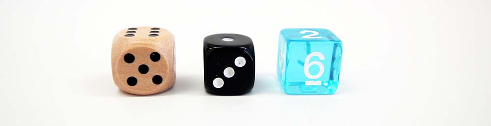 Dice Material Wooden, Resin, Transparent, Glitter