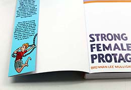 For perfect bound books, we can create covers that fold over at the ends.